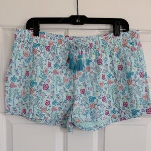 Vineyard Vines Flamingo Flock Pull On Short Crystal Blue Medium NWT (A)
